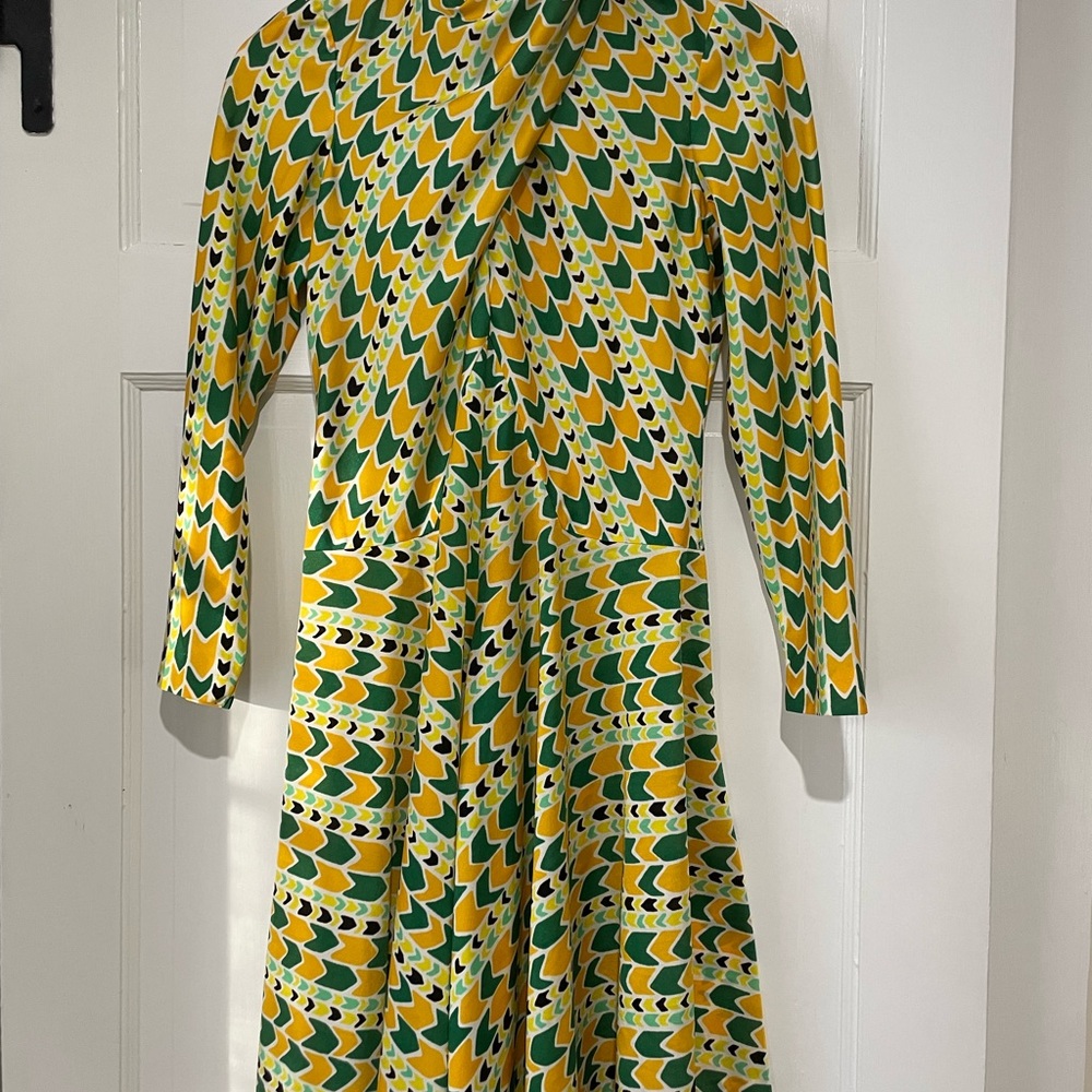 Vibrant Multicolor Patterned Dress
